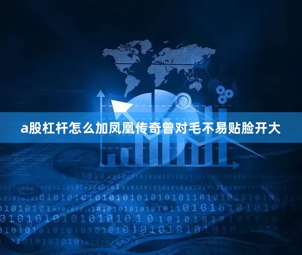 a股杠杆怎么加凤凰传奇曾对毛不易贴脸开大
